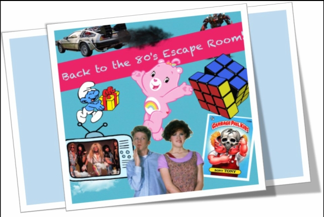 Escape Game Back to the 80"s!, Escape Room Live. Washington.
