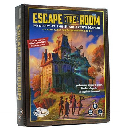 LARP-game Escape The Room: Mystery at the Stargazer’s Manor, ThinkFun. Alexandria.