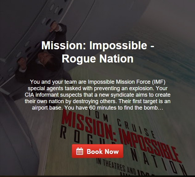 Escape Game Mission: Impossible - Rogue Nation, South Beach Room Escape. Miami.