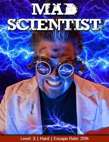 Escape Game The Mad Scientist, MindQuest Live. Orlando.